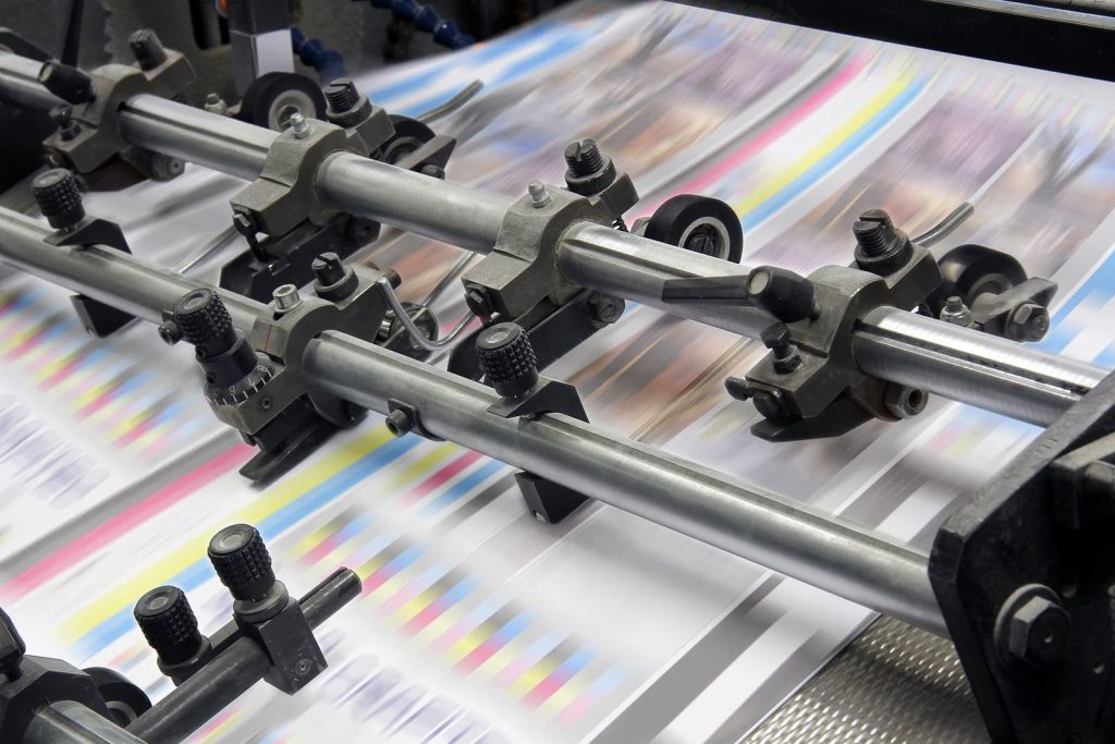 Fulfilment company - The equipment for a press in a modern printing house
